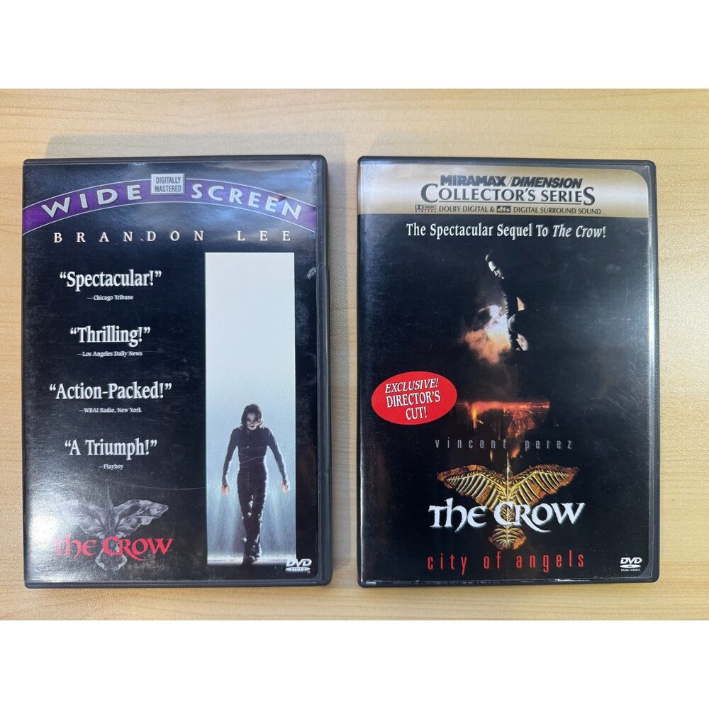 The Crow DVD Collection The Crow + City of Angels Cult Classic Movies